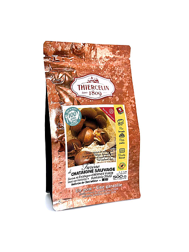 FARINHA DE CASTANHA SILVESTRE, em pó, saco de frescura resselável, 500 g