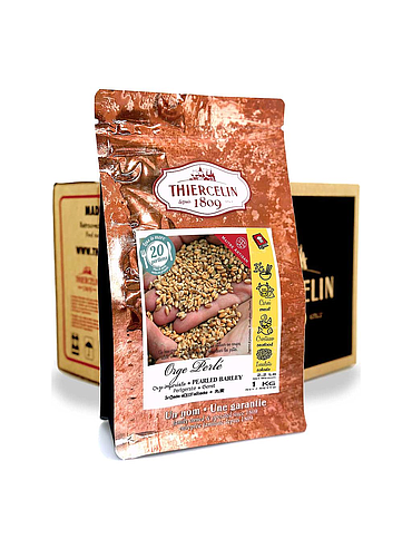 PEARL BARLEY, grains, resealable zip bag, Carton of 10 x 1 kg 