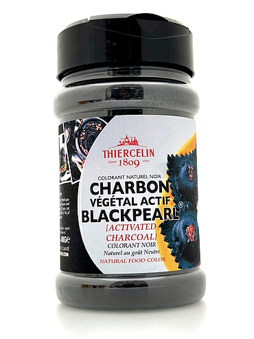 CARBONE VEGETALE BLACK PEARL®, colorante nero naturale, barattolo PET 330 ml, 40 g