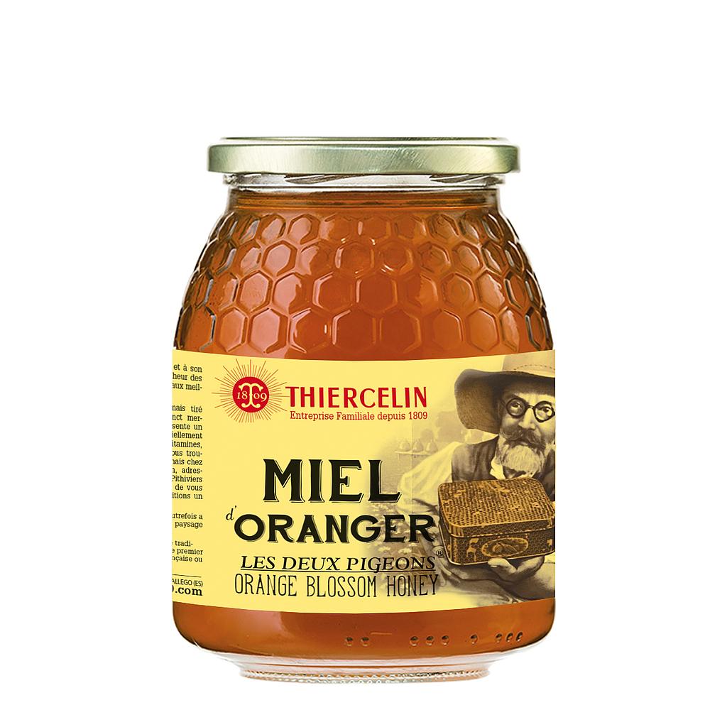 MIEL DE FLOR DE AZAHAR, Les Deux Pigeons®, miel monofloral, tarro de cristal de 1 kg