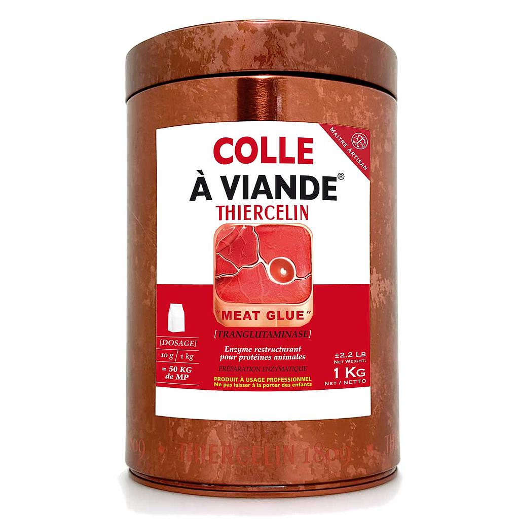 COLLE À VIANDE®, poudre transglutaminaze, boîte métal 1 kg