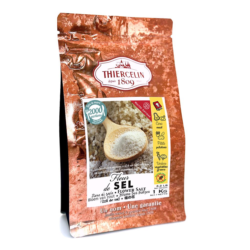 BLOEM VAN ZOUT, handgeplukte kristallen, hersluitbare vershoudzak, 1 kg